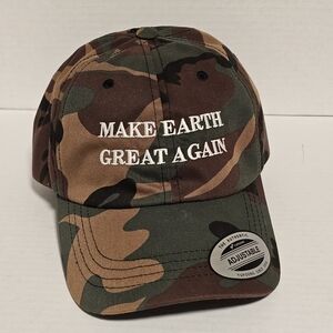 Yupoong "Make Earth Great Again"  Camouflage Dad Hat